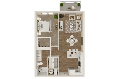 A5 Floor Plan at Lenox Grand, Austin Texas